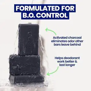 Megababe Space Bar Underarm Bar Soap with Detoxifying Charcoal for Odor Control, 3.5 oz Megababe Space Bar Underarm Bar Soap with Detoxifying Charcoal for Odor Control, 3.5 oz