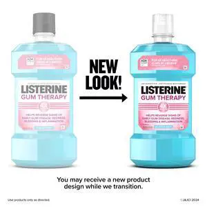 Listerine Gum Therapy Anti-Gingivitis Mouthwash Oral Care, Glacier Mint, 1 L Listerine Gum Therapy Anti-Gingivitis Mouthwash Oral Care, Glacier Mint, 1 L