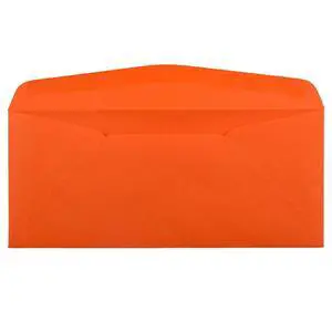 JAM Paper No. 10 Window Envelopes, 4 1/8 x 9 1/2, Orange, 25/Pack JAM Paper No. 10 Window Envelopes, 4 1/8 x 9 1/2, Orange, 25/Pack