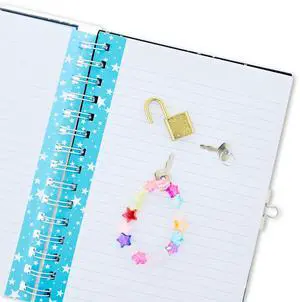 Pen+Gear Brand Gold Star Shaker Locking Journal For Children, 6.6" x 8.3" , 160 Ruled Pages Pen+Gear Brand Gold Star Shaker Locking Journal For Children, 6.6" x 8.3" , 160 Ruled Pages