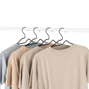 Better Homes & Gardens Black Non-Slip Adult Hangers with Chrome Hook, 10 Pack Better Homes & Gardens Black Non-Slip Adult Hangers with Chrome Hook, 10 Pack