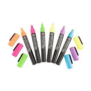 Royal & Langnickel Chalk Marker, 2mm Tip, Neon Colors, 6 Pack Royal & Langnickel Chalk Marker, 2mm Tip, Neon Colors, 6 Pack