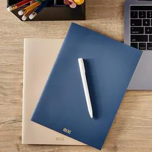 Pen+Gear Simulated Leather Journals, Dusky Taupe & Washed Indigo, 7.2 x .25 x 9.9 in, 60 Pages Each, Set of 2 Pen+Gear Simulated Leather Journals, Dusky Taupe & Washed Indigo, 7.2 x .25 x 9.9 in, 60 Pages Each, Set of 2