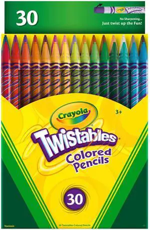 Crayola Twistable Colored Pencils, 30 Ct, Back to School Supplies, Arts and Crafts, Coloring Gifts for Teachers and Kids, Ages 3+ Crayola Twistable Colored Pencils, 30 Ct, Back to School Supplies, Arts and Crafts, Coloring Gifts for Teachers and Kids, Ages 3+