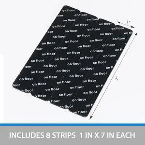 Mainstays Reusable Anti-Slip Rug Grip Strips, Black, 1" x 7", 8 Pack Mainstays Reusable Anti-Slip Rug Grip Strips, Black, 1" x 7", 8 Pack