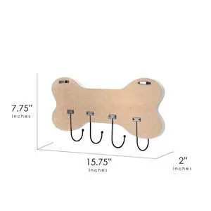 Mainstays Indoor Wooden You Me and the Dog Sign Hook White Farmhouse Style 7.75" x 15.75" Mainstays Indoor Wooden You Me and the Dog Sign Hook White Farmhouse Style 7.75" x 15.75"