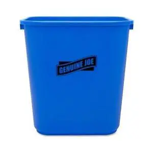 Genuine Joe, GJO57257, 28-1/2 quart Recycle Wastebasket, 1 Each, Blue,White Genuine Joe, GJO57257, 28-1/2 quart Recycle Wastebasket, 1 Each, Blue,White