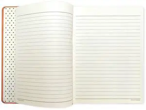 Class Act Stationery Orange Book Bound Faux Leather 10"x7" Journal, 100 CR Sheets Class Act Stationery Orange Book Bound Faux Leather 10"x7" Journal, 100 CR Sheets