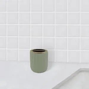 Beautiful By Drew Barrymore Toothbrush Holder- Green Beautiful By Drew Barrymore Toothbrush Holder- Green