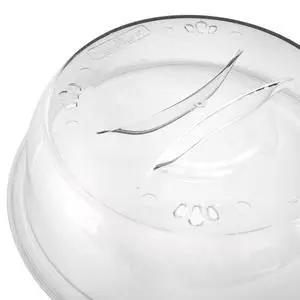 Nordic Ware Deluxe Microwave Plastic Spatter Cover, Clear, 11" x 11" x 3.1", 1 Piece Nordic Ware Deluxe Microwave Plastic Spatter Cover, Clear, 11" x 11" x 3.1", 1 Piece