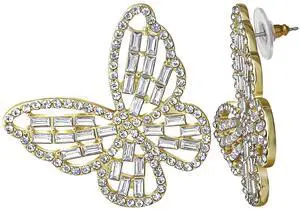 Jessica Simpson Womens Butterfly Stud Earrings Jessica Simpson Womens Butterfly Stud Earrings