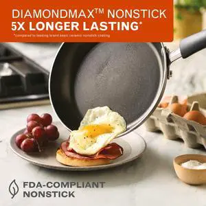 Farberware Easy Clean 8 in Nonstick Frying Pan, Dishwasher Safe, Champagne Farberware Easy Clean 8 in Nonstick Frying Pan, Dishwasher Safe, Champagne