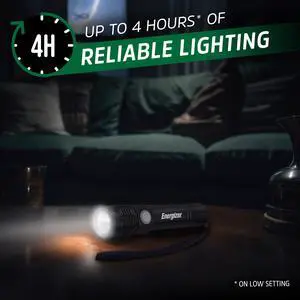 Energizer LED Rechargeable Flashlight - 350 Lumens with USB Cable, Durable Metal Light for Camping, Emergency, Running & Hunting Energizer LED Rechargeable Flashlight - 350 Lumens with USB Cable, Durable Metal Light for Camping, Emergency, Running & Hunting