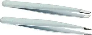 Japonesque Slanted & Pointed Tip Tweezers, Stainless Steel, Natural Shimmer Japonesque Slanted & Pointed Tip Tweezers, Stainless Steel, Natural Shimmer