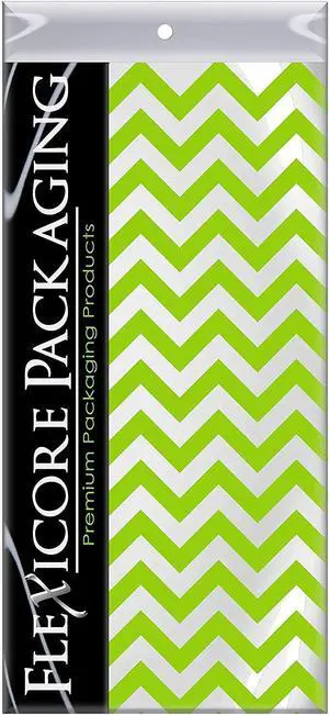 Lime Green Chevron Tissue Paper, 15"x20", 100 ct Lime Green Chevron Tissue Paper, 15"x20", 100 ct