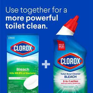 Clorox Bleach Automatic Toilet Bowl Cleaner Tablets, 2 Pack Clorox Bleach Automatic Toilet Bowl Cleaner Tablets, 2 Pack
