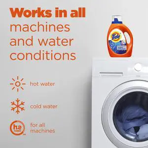 Tide Bleach Alternative Liquid Laundry Detergent, Original Scent, 84 fl oz, 59 Loads Tide Bleach Alternative Liquid Laundry Detergent, Original Scent, 84 fl oz, 59 Loads