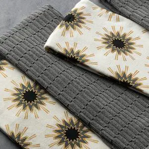 Thyme & Table Starburst Kitchen Towel Set, 5-Pack, 16 x 28 Inches Thyme & Table Starburst Kitchen Towel Set, 5-Pack, 16 x 28 Inches