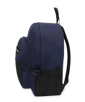 Everest Backpack with Front Mesh Pocket, Navy Blue Black Everest Backpack with Front Mesh Pocket, Navy Blue Black