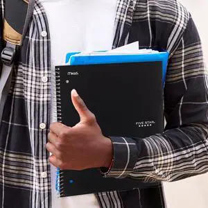 Five Star Spiral Notebook Plus Study App 1 Subject College Ruled 8 12 x 11 Black Five Star Spiral Notebook Plus Study App 1 Subject College Ruled 8 12 x 11 Black