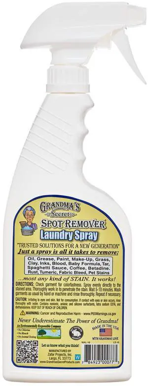 Grandma's Secret Spot Remover Laundry Spray, 16 Oz Grandma's Secret Spot Remover Laundry Spray, 16 Oz