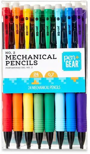 Pen+Gear #2 HB Mechanical Pencils, 0.7mm, 24 Count Pen+Gear #2 HB Mechanical Pencils, 0.7mm, 24 Count