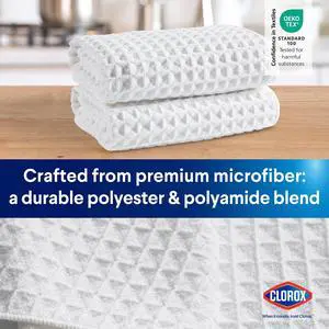 Clorox 2 Pack Waffle Kitchen Bar Mop, White Clorox 2 Pack Waffle Kitchen Bar Mop, White