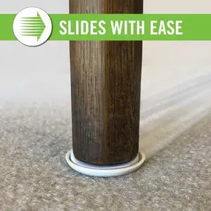 Super Sliders 2 in. Round Self-Stick Furniture Sliders, Protect Your Floors and Move Furniture Easily 4 pack, Beige Super Sliders 2 in. Round Self-Stick Furniture Sliders, Protect Your Floors and Move Furniture Easily 4 pack, Beige
