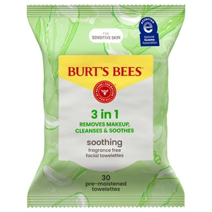 Burt's Bees Fragrance Free 3-in-1 Makeup Removing and Cleansing Wipes, 30 Count Burt's Bees Fragrance Free 3-in-1 Makeup Removing and Cleansing Wipes, 30 Count