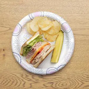 Great Value 8.5 Inch Disposable Paper Plates, 100 Count, Soak-Proof and Microwave Safe Great Value 8.5 Inch Disposable Paper Plates, 100 Count, Soak-Proof and Microwave Safe