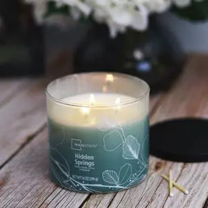 Mainstays 3-Wick Ombre Wrap Hidden Springs Candle, 14-Ounce Mainstays 3-Wick Ombre Wrap Hidden Springs Candle, 14-Ounce
