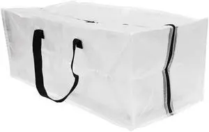 Mainstays Heavy Duty 20 Gallon Clear Storage and Moving Bag with Dual Handles and Straps Mainstays Heavy Duty 20 Gallon Clear Storage and Moving Bag with Dual Handles and Straps