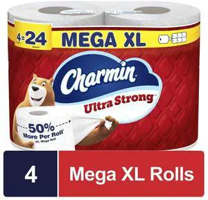 Charmin Ultra Strong Toilet Paper 4 Mega XL Rolls, 330 Sheets Per Roll Charmin Ultra Strong Toilet Paper 4 Mega XL Rolls, 330 Sheets Per Roll