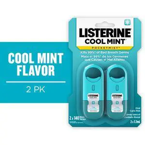 Listerine Cool Mint Pocketmist Oral Care Mist for Fresh Breath 2 x 7.7mL Listerine Cool Mint Pocketmist Oral Care Mist for Fresh Breath 2 x 7.7mL