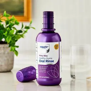 Equate Alcohol-Free Healthy Gums Oral Rinse, Minty Bliss, 16 fl oz Equate Alcohol-Free Healthy Gums Oral Rinse, Minty Bliss, 16 fl oz