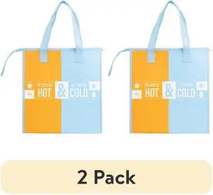 (2 pack) Walmart Reusable Insulated Freezer Bag with Zipper, Eco-Friendly Grocery Carrier, 22 lbs Capacity (2 pack) Walmart Reusable Insulated Freezer Bag with Zipper, Eco-Friendly Grocery Carrier, 22 lbs Capacity