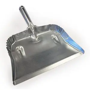 Fulton Heavy Duty Galvanized Steel Dustpan - Silver Fulton Heavy Duty Galvanized Steel Dustpan - Silver