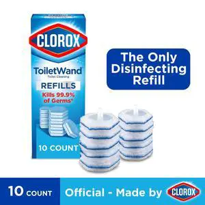 Clorox ToiletWand Toilet Cleaning Refills, Disinfecting Scrubbing Pads, 10 Count Clorox ToiletWand Toilet Cleaning Refills, Disinfecting Scrubbing Pads, 10 Count