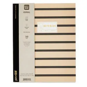 Pen+Gear Textured Stripe Journal, 8" x 10", 160 Ruled Pages, Adult Pen+Gear Textured Stripe Journal, 8" x 10", 160 Ruled Pages, Adult