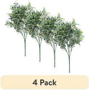 (4 pack) Mainstays 14.2" Green Artificial Boxwood Leaf Pick (4 pack) Mainstays 14.2" Green Artificial Boxwood Leaf Pick