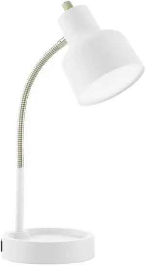 Mainstays 17" LED Catch-All Base & AC Outlet Adjustable Flexible Desk Lamp Mainstays 17" LED Catch-All Base & AC Outlet Adjustable Flexible Desk Lamp
