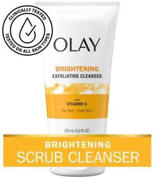 Olay Face Wash, Vitamin C Cleanser, Exfoliating Face Scrub, Hydrating Dull Skin 5.0fl oz Olay Face Wash, Vitamin C Cleanser, Exfoliating Face Scrub, Hydrating Dull Skin 5.0fl oz