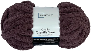 Mainstays Chunky Chenille Yarn, 31.7 yd, Purple, 100% Polyester, Super Bulky Mainstays Chunky Chenille Yarn, 31.7 yd, Purple, 100% Polyester, Super Bulky