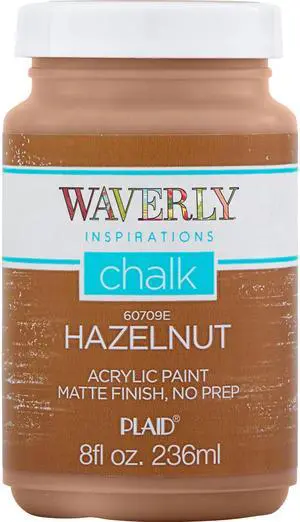 Waverly Inspirations Chalk Paint, Ultra Matte, Hazelnut, 8 fl oz Waverly Inspirations Chalk Paint, Ultra Matte, Hazelnut, 8 fl oz