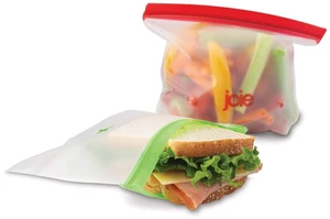 Joie Rainbow Reusable Snack Bags, Assorted Pack of 6 Leak-Proof Snack Bags for and Meals on the Go Joie Rainbow Reusable Snack Bags, Assorted Pack of 6 Leak-Proof Snack Bags for and Meals on the Go
