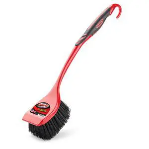 Libman High Power Red and Black Long Handle Scrub Brush 3.75 Inch Width Libman High Power Red and Black Long Handle Scrub Brush 3.75 Inch Width