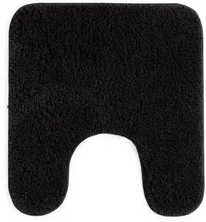 Mainstays Basic Contour Bath Rug, Black, 20 in x 22 in Mainstays Basic Contour Bath Rug, Black, 20 in x 22 in
