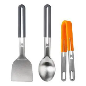 Ozark Trail 3-Piece Stainless Steel and Plastic Camping Utensil Set Ozark Trail 3-Piece Stainless Steel and Plastic Camping Utensil Set