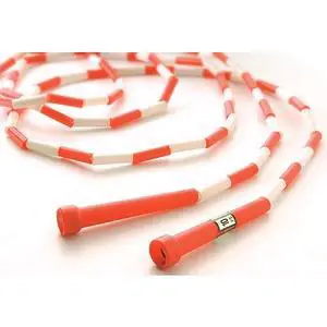 10' Segmented Skip Rope, Red/White 10' Segmented Skip Rope, Red/White