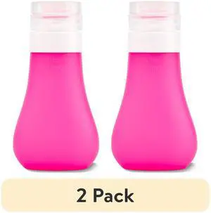 (2 pack) Equate Silicone Travel Bottle for Toiletries, Color May Vary, 3 fl oz (2 pack) Equate Silicone Travel Bottle for Toiletries, Color May Vary, 3 fl oz